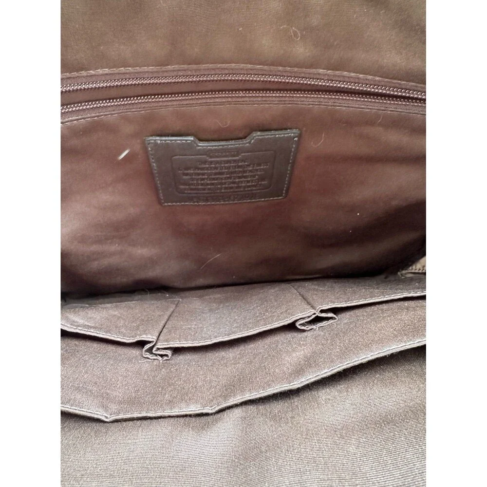 Coach F71016 Lexington Men's Business Collection Leather Double Zip Briefcase
